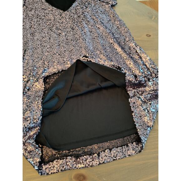 Lulus Light Up The Night Sequin Dress Women's Size S Purple Mini Shift Lined - Picture 11 of 14
